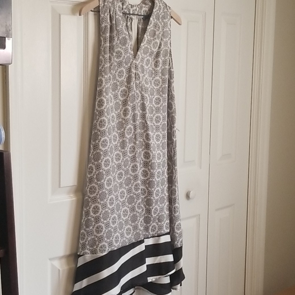 Peter Som Sleeveless Mixed Pattern Shift Dress - Picture 5 of 10